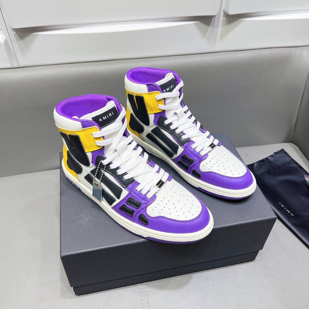 AMIRI SKELETON HIGH-SKEL TOP SNEAKERS