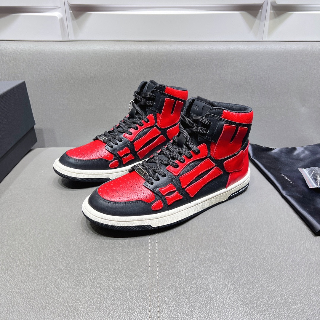AMIRI SKELETON HIGH-SKEL TOP SNEAKERS
