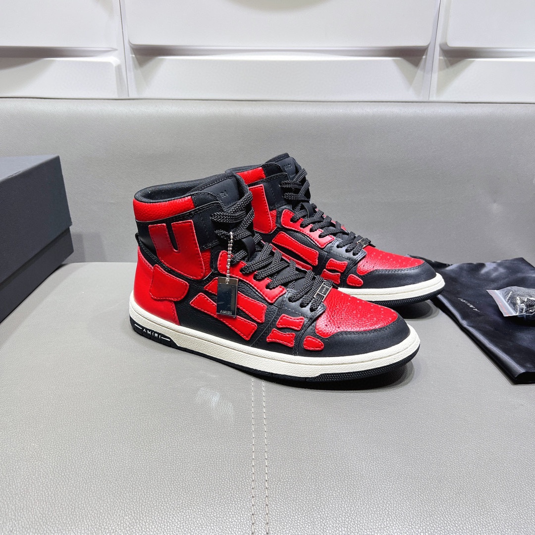 AMIRI SKELETON HIGH-SKEL TOP SNEAKERS