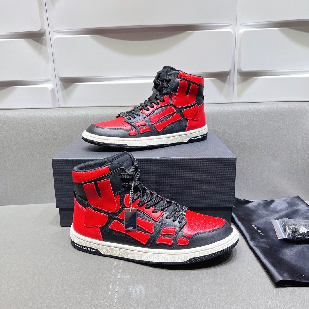 AMIRI SKELETON HIGH-SKEL TOP SNEAKERS
