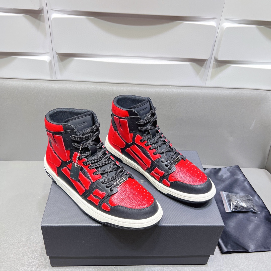 AMIRI SKELETON HIGH-SKEL TOP SNEAKERS