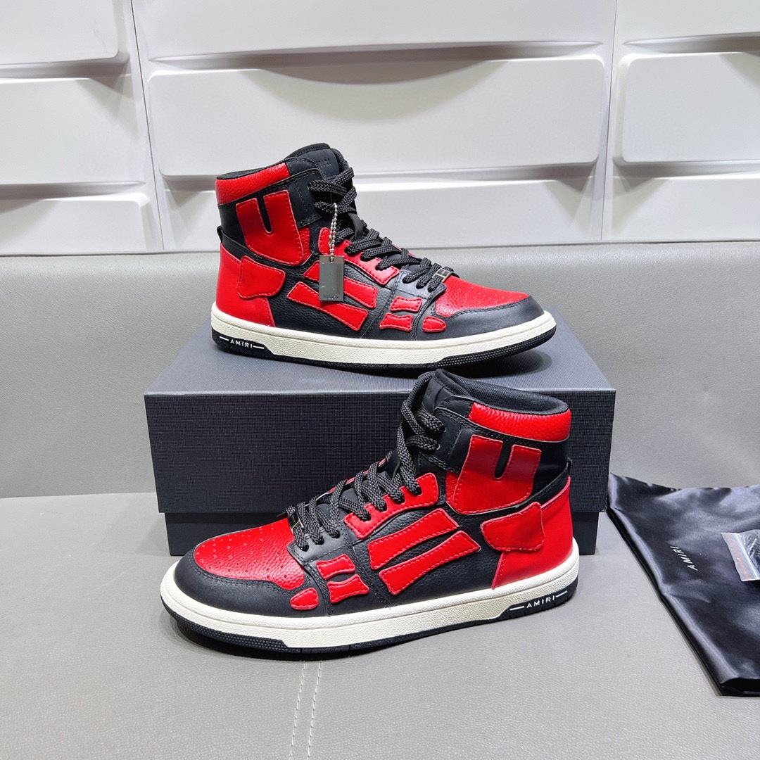AMIRI SKELETON HIGH-SKEL TOP SNEAKERS
