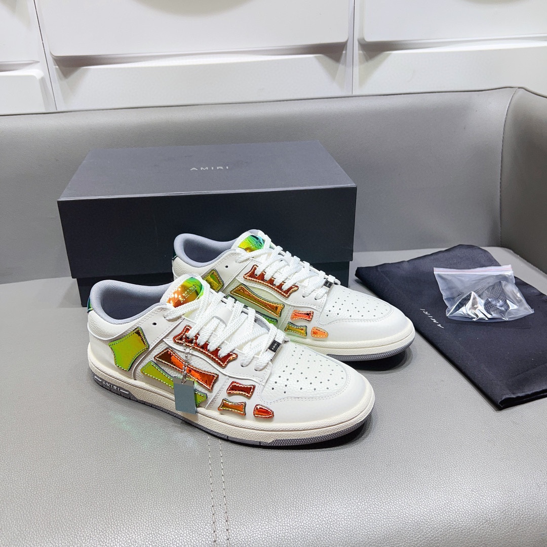 AMIRI SKELETON LOW-SKEL TOP SNEAKERS