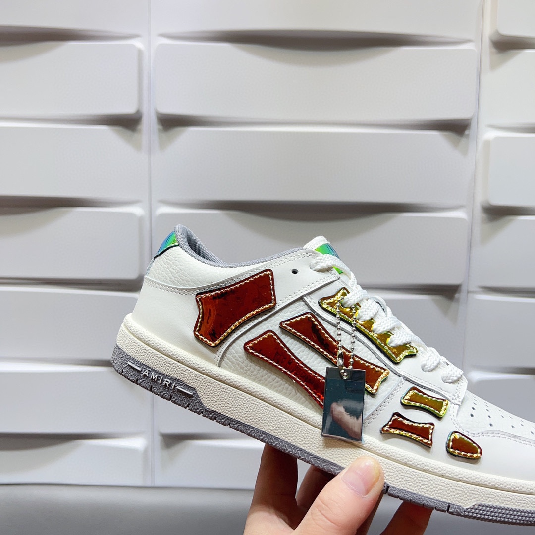 AMIRI SKELETON LOW-SKEL TOP SNEAKERS