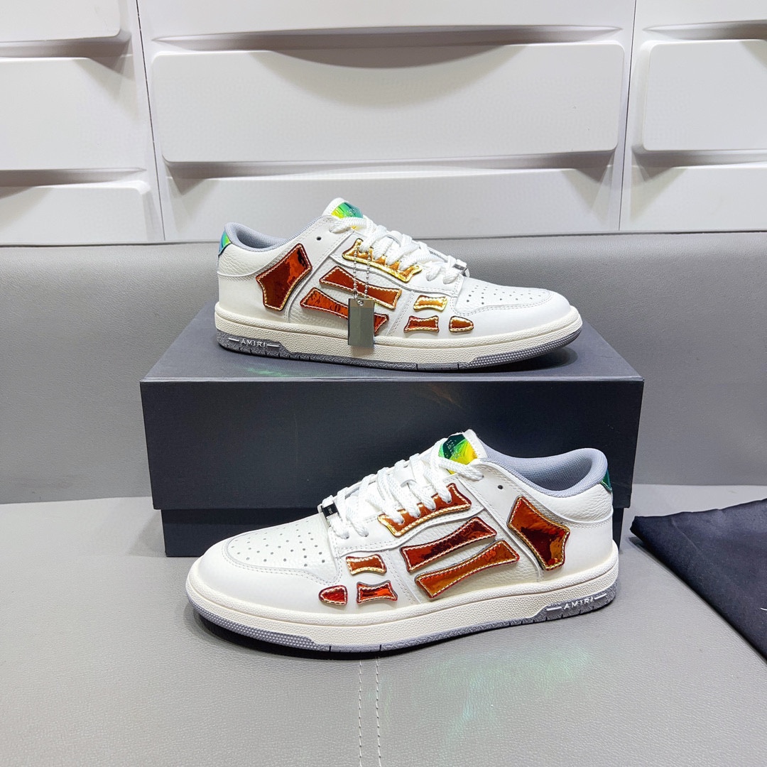 AMIRI SKELETON LOW-SKEL TOP SNEAKERS