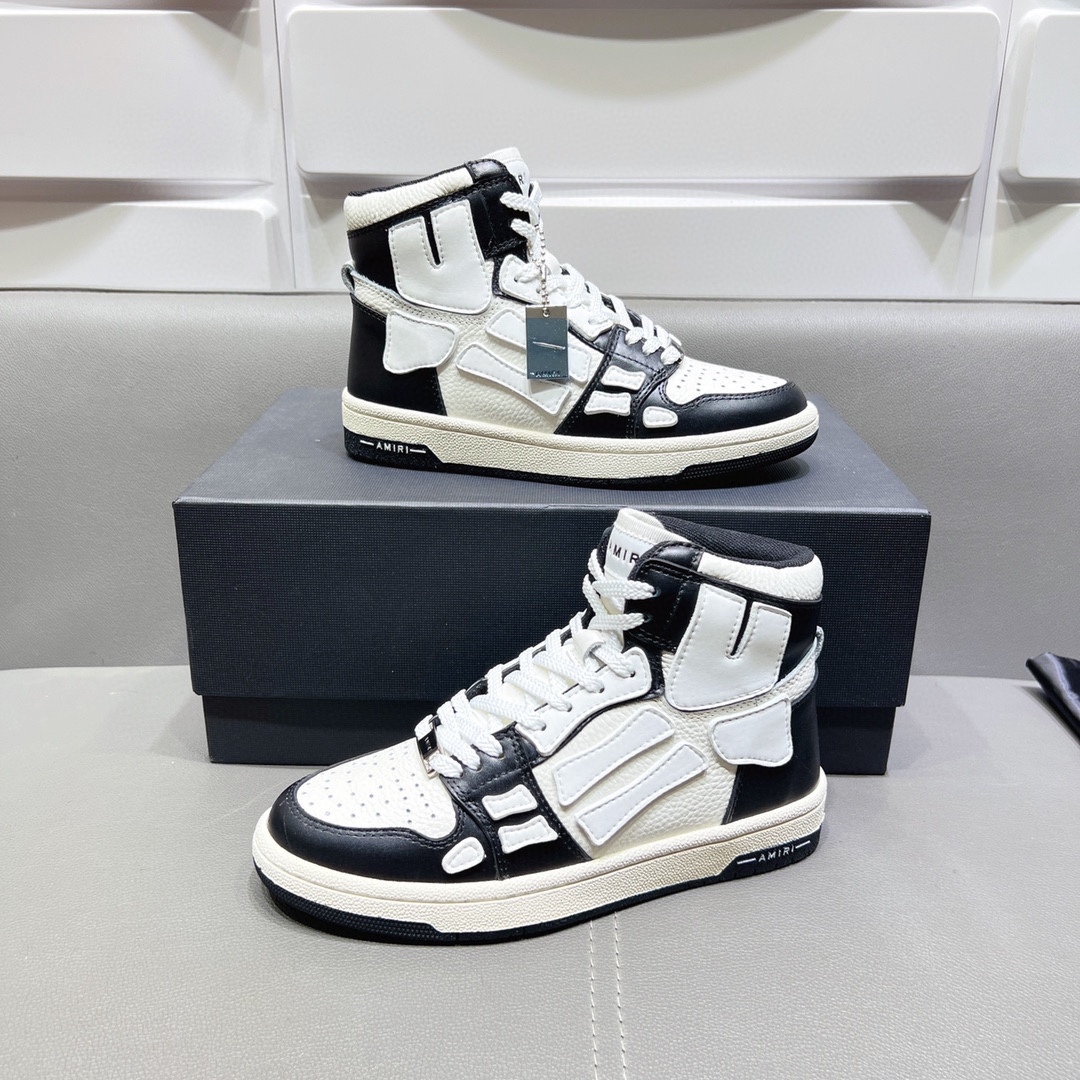 AMIRI SKELETON HIGH-SKEL TOP SNEAKERS