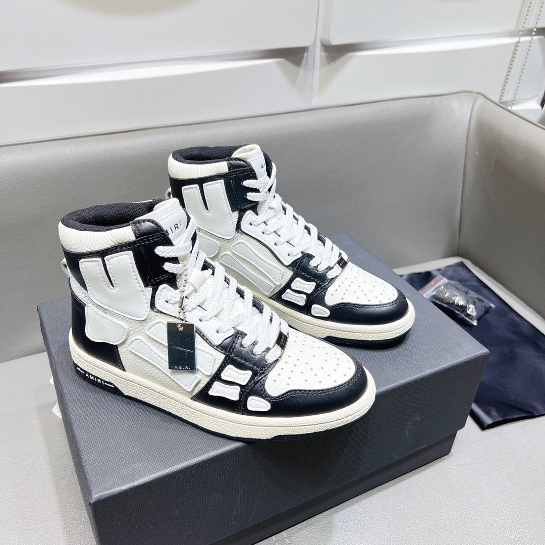 AMIRI SKELETON HIGH-SKEL TOP SNEAKERS