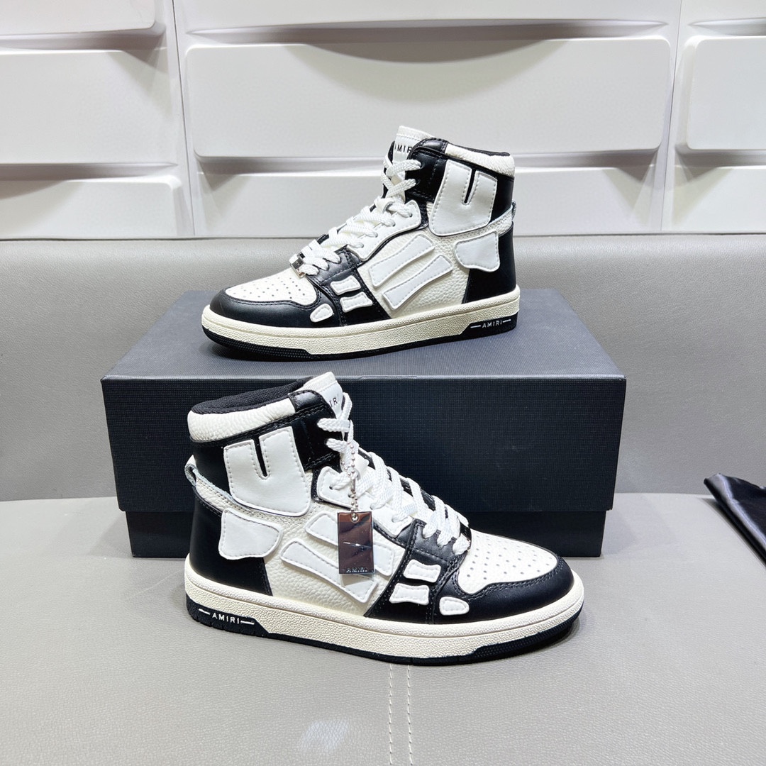 AMIRI SKELETON HIGH-SKEL TOP SNEAKERS