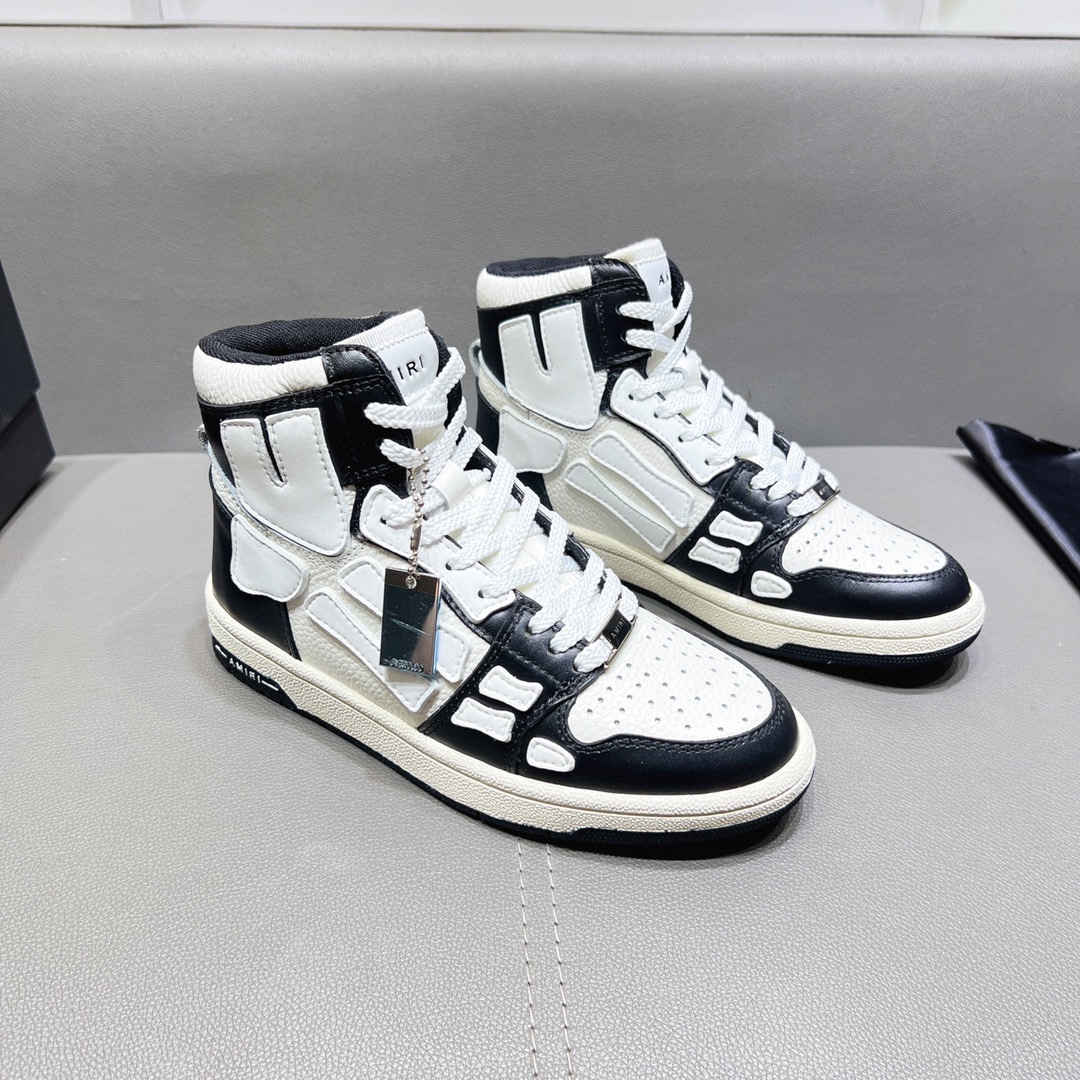 AMIRI SKELETON HIGH-SKEL TOP SNEAKERS