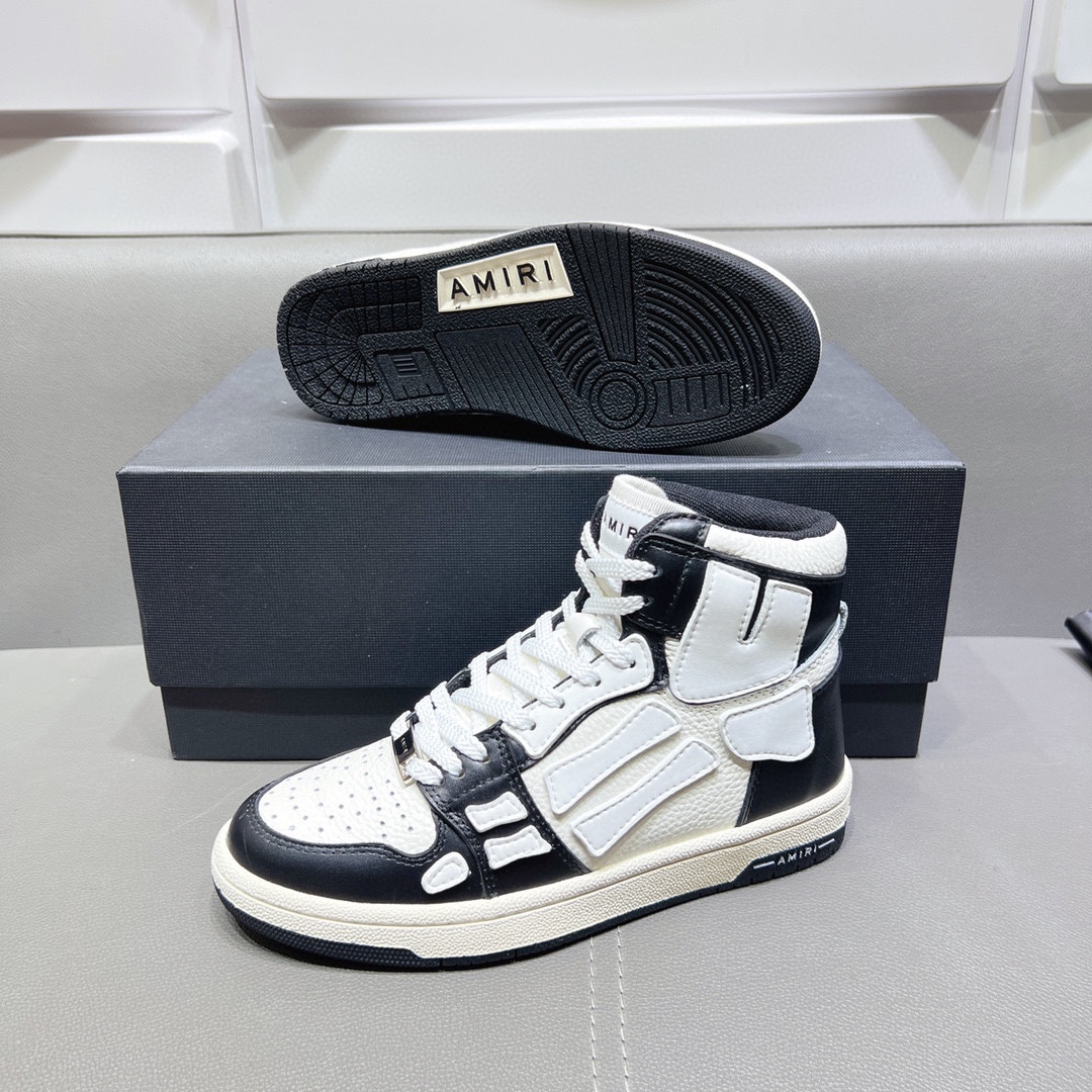 AMIRI SKELETON HIGH-SKEL TOP SNEAKERS