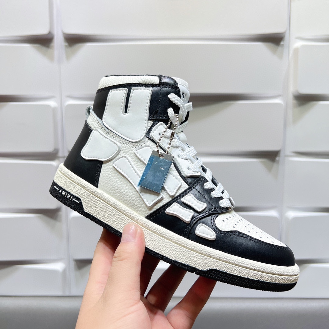 AMIRI SKELETON HIGH-SKEL TOP SNEAKERS