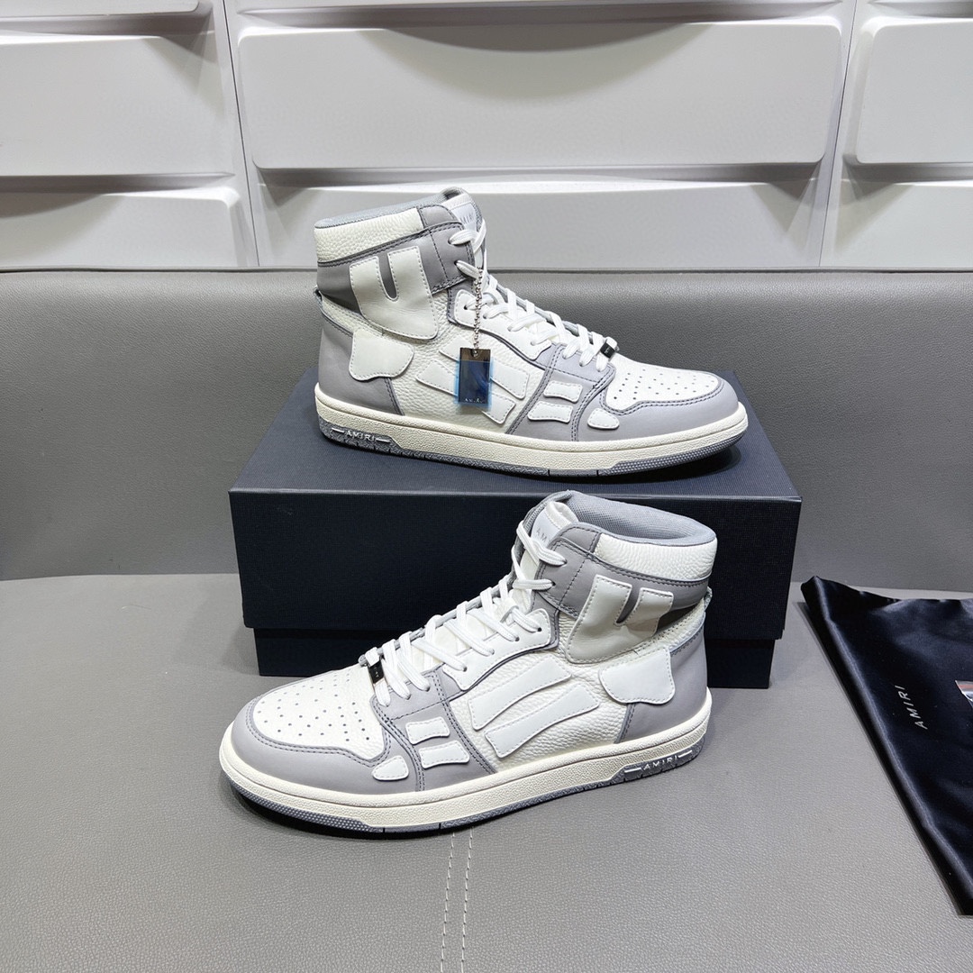 AMIRI SKELETON HIGH-SKEL TOP SNEAKERS