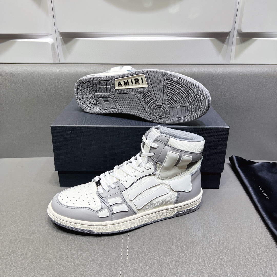 AMIRI SKELETON HIGH-SKEL TOP SNEAKERS