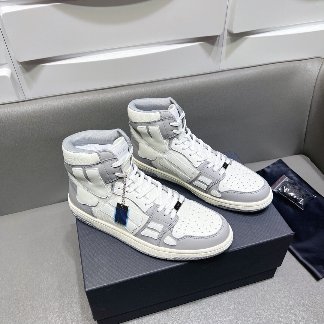 AMIRI SKELETON HIGH-SKEL TOP SNEAKERS