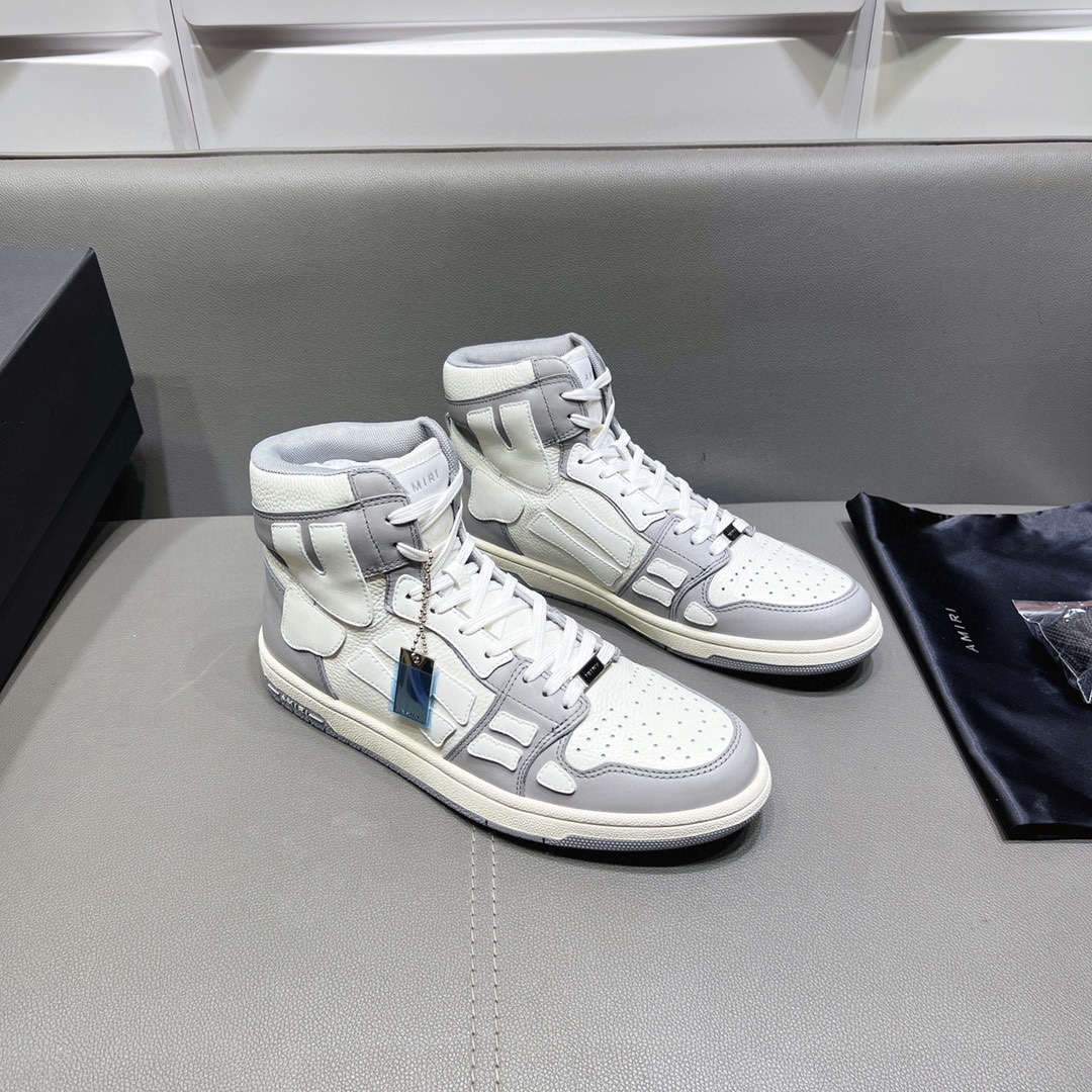 AMIRI SKELETON HIGH-SKEL TOP SNEAKERS