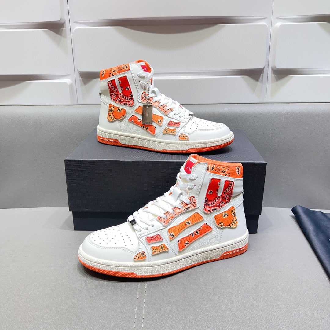 AMIRI SKELETON HIGH-SKEL TOP SNEAKERS