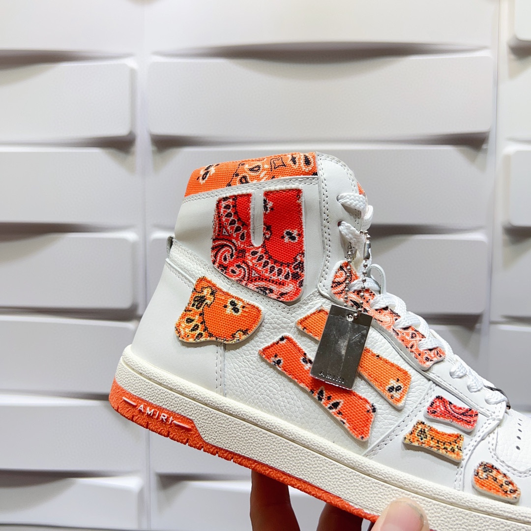 AMIRI SKELETON HIGH-SKEL TOP SNEAKERS