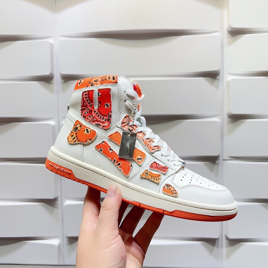 AMIRI SKELETON HIGH-SKEL TOP SNEAKERS