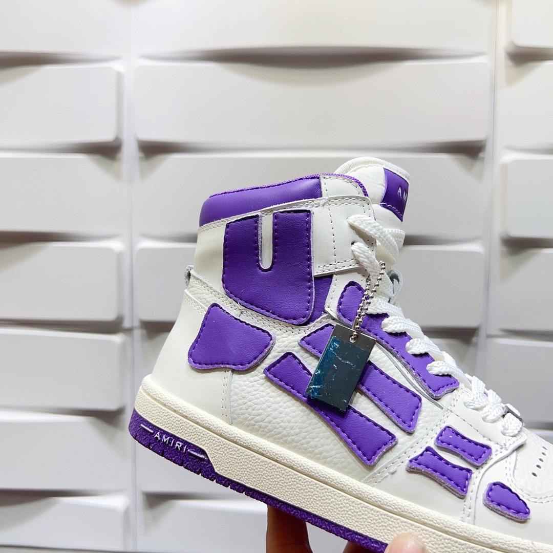 AMIRI SKELETON HIGH-SKEL TOP SNEAKERS