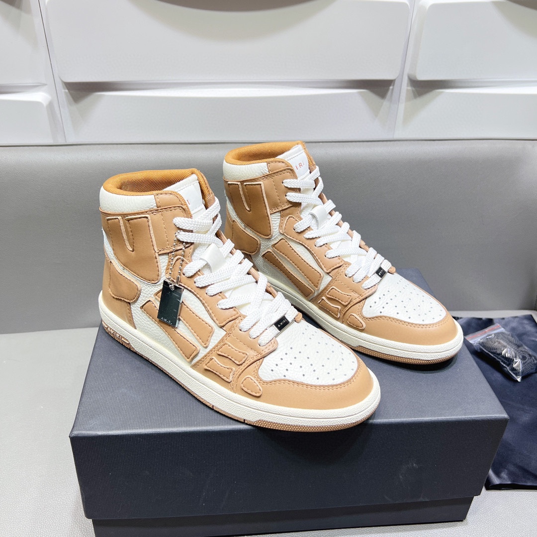 AMIRI SKELETON HIGH-SKEL TOP SNEAKERS
