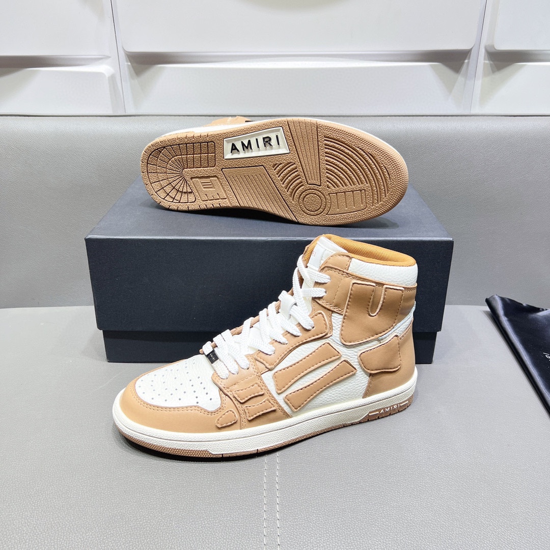 AMIRI SKELETON HIGH-SKEL TOP SNEAKERS