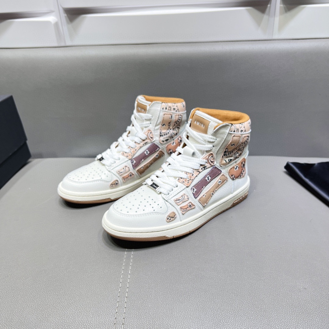 AMIRI SKELETON HIGH-SKEL TOP SNEAKERS