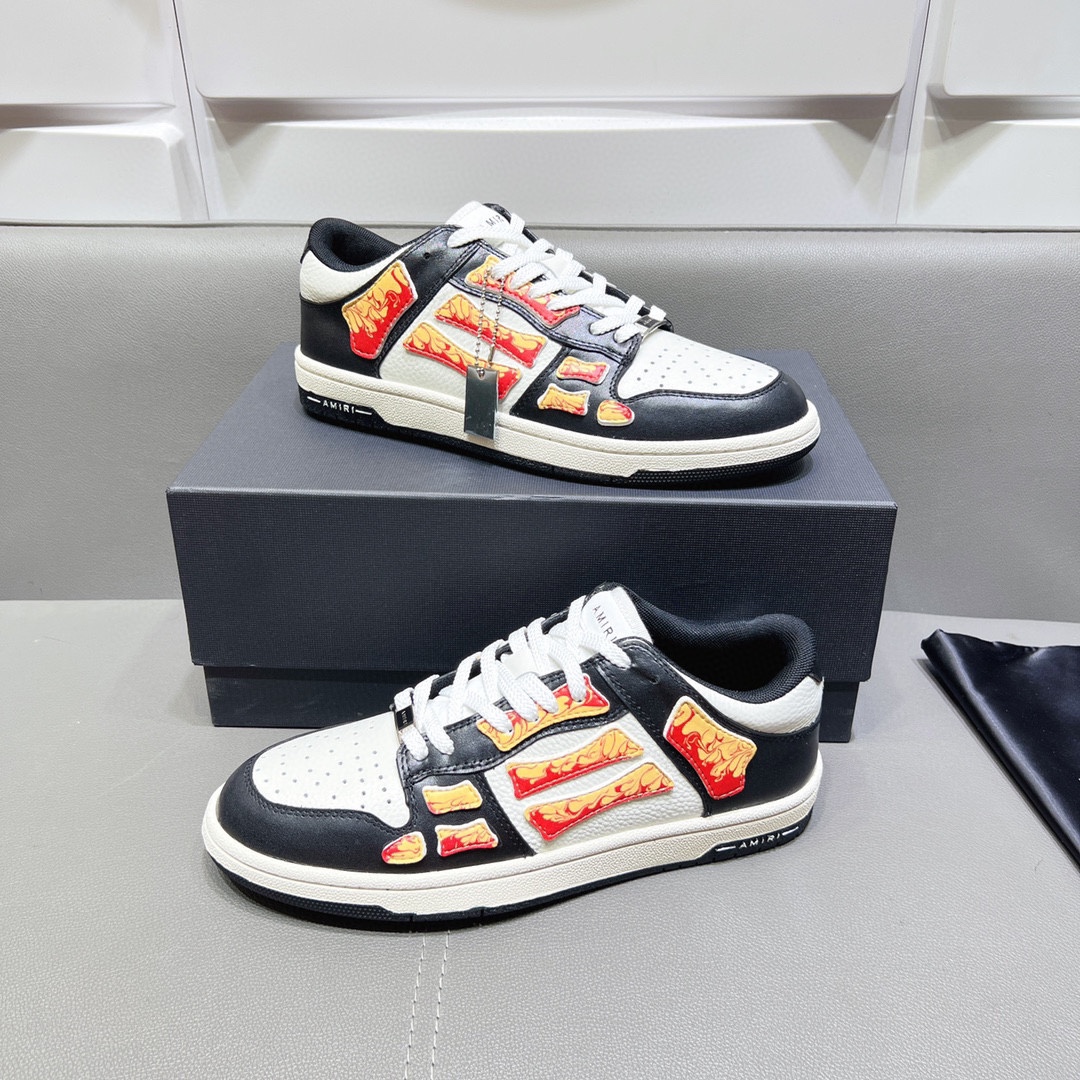 AMIRI SKELETON LOW-SKEL TOP SNEAKERS