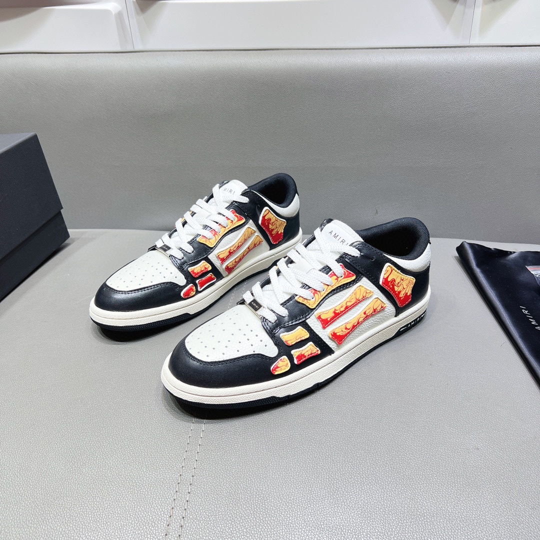 AMIRI SKELETON LOW-SKEL TOP SNEAKERS
