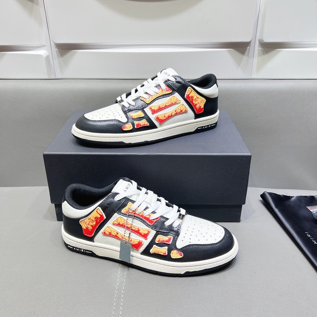 AMIRI SKELETON LOW-SKEL TOP SNEAKERS