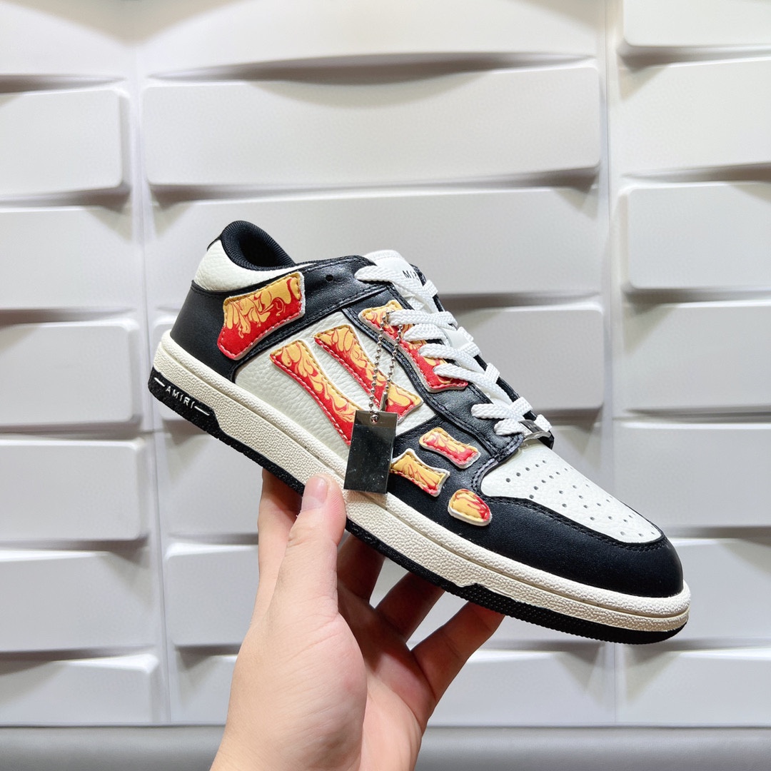 AMIRI SKELETON LOW-SKEL TOP SNEAKERS