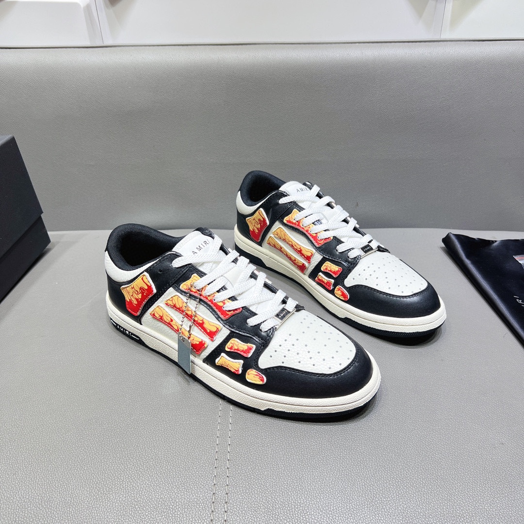 AMIRI SKELETON LOW-SKEL TOP SNEAKERS