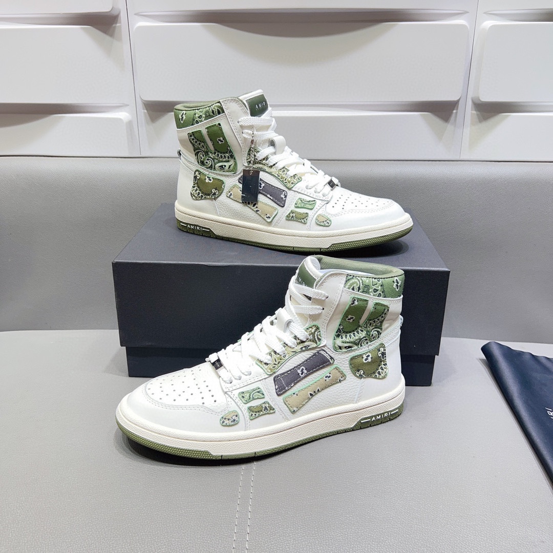AMIRI SKELETON HIGH-SKEL TOP SNEAKERS