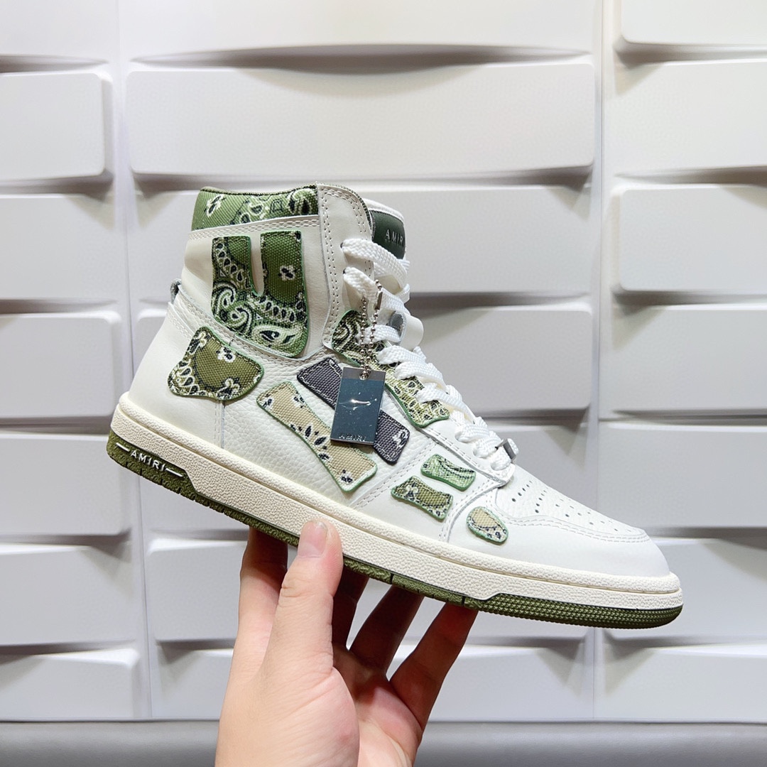 AMIRI SKELETON HIGH-SKEL TOP SNEAKERS