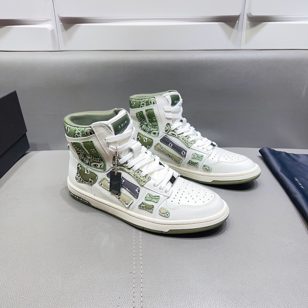 AMIRI SKELETON HIGH-SKEL TOP SNEAKERS