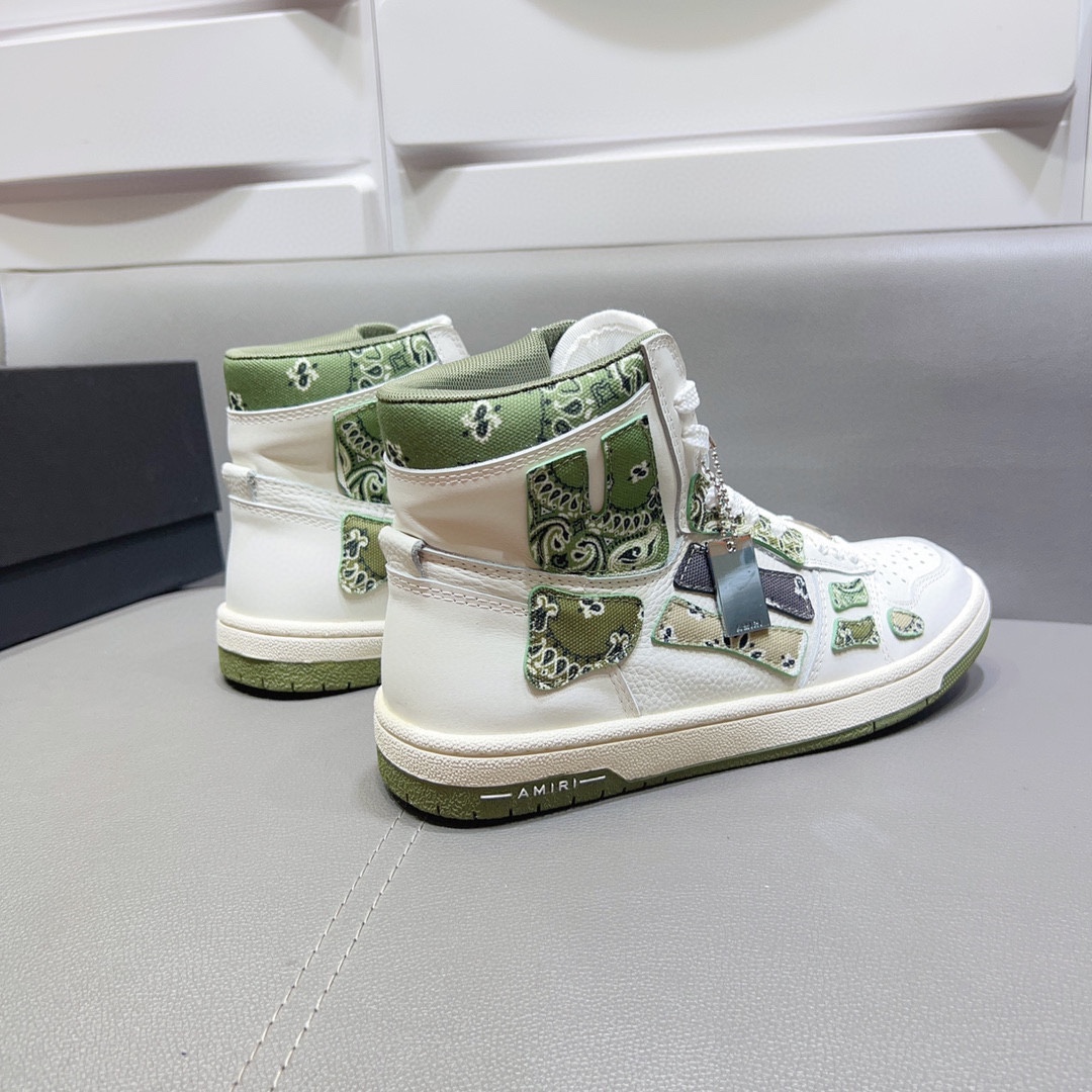 AMIRI SKELETON HIGH-SKEL TOP SNEAKERS