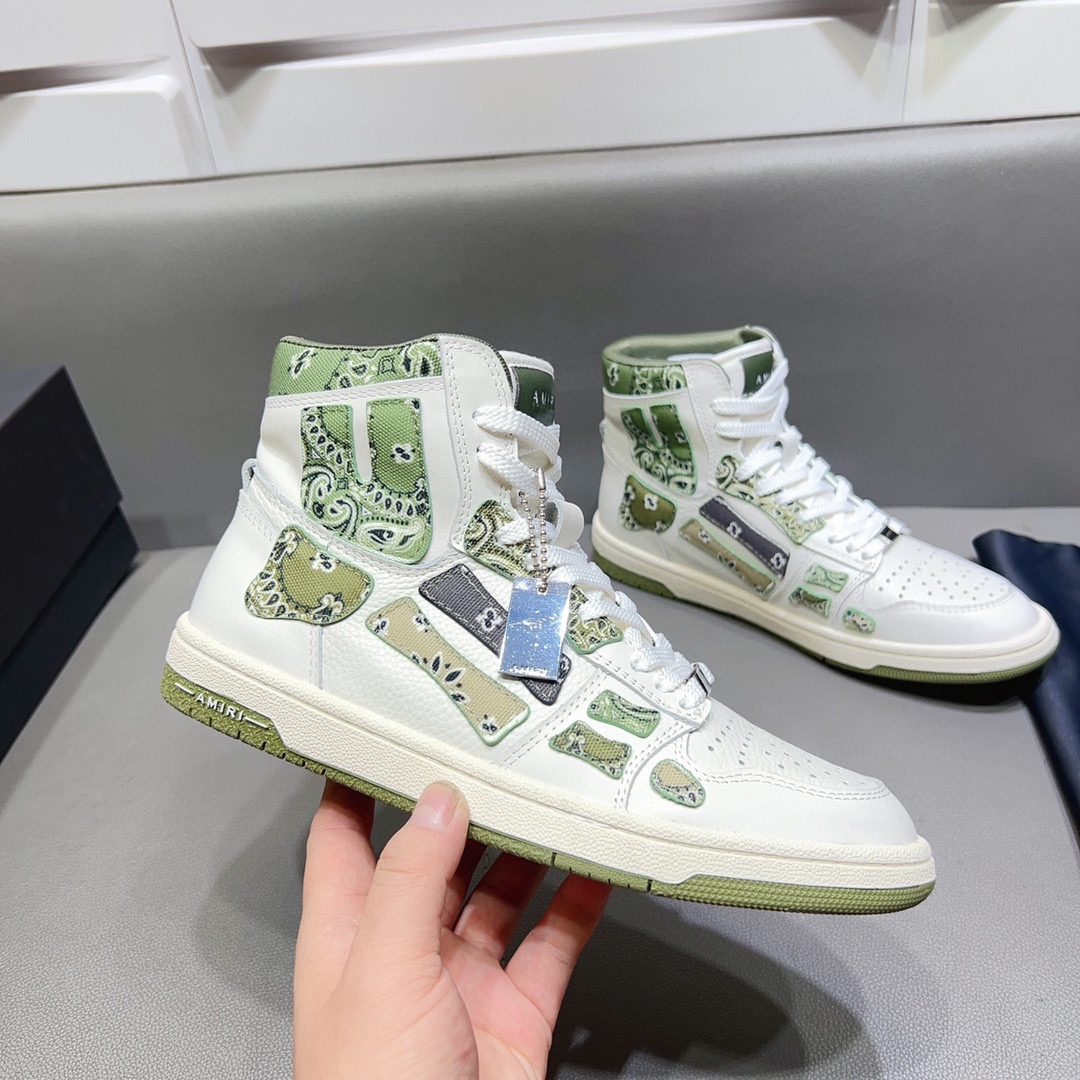 AMIRI SKELETON HIGH-SKEL TOP SNEAKERS