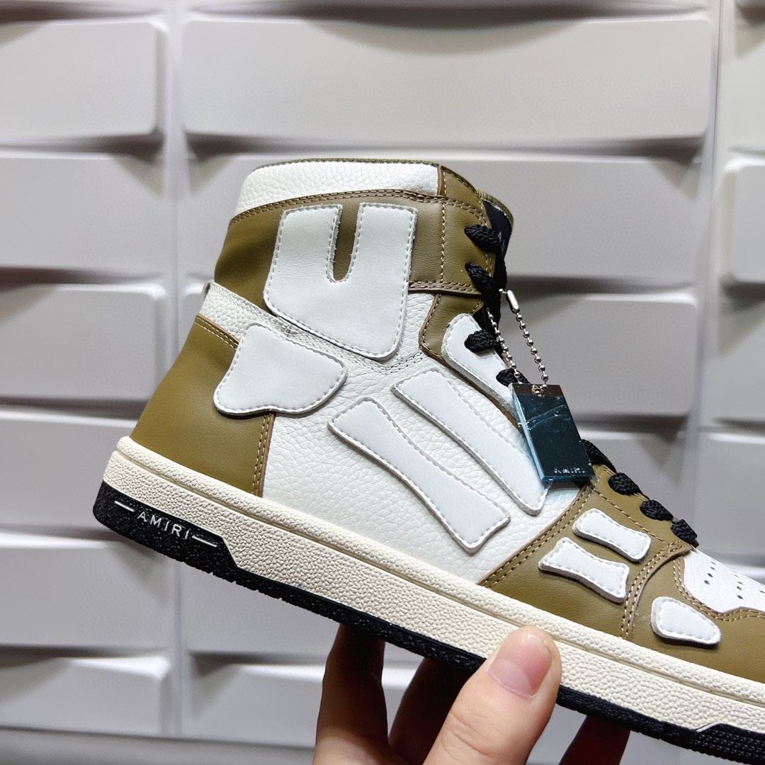 AMIRI SKELETON HIGH-SKEL TOP SNEAKERS