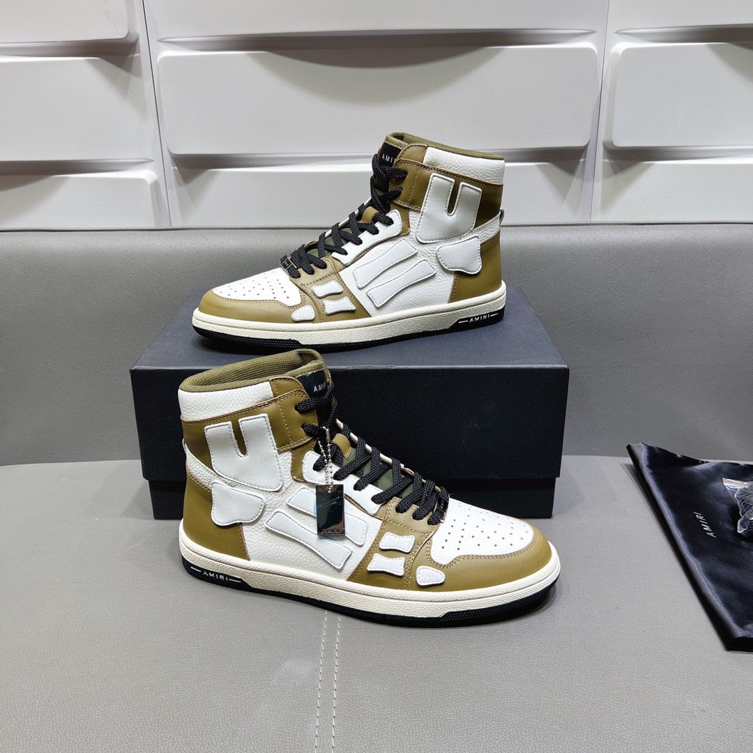 AMIRI SKELETON HIGH-SKEL TOP SNEAKERS