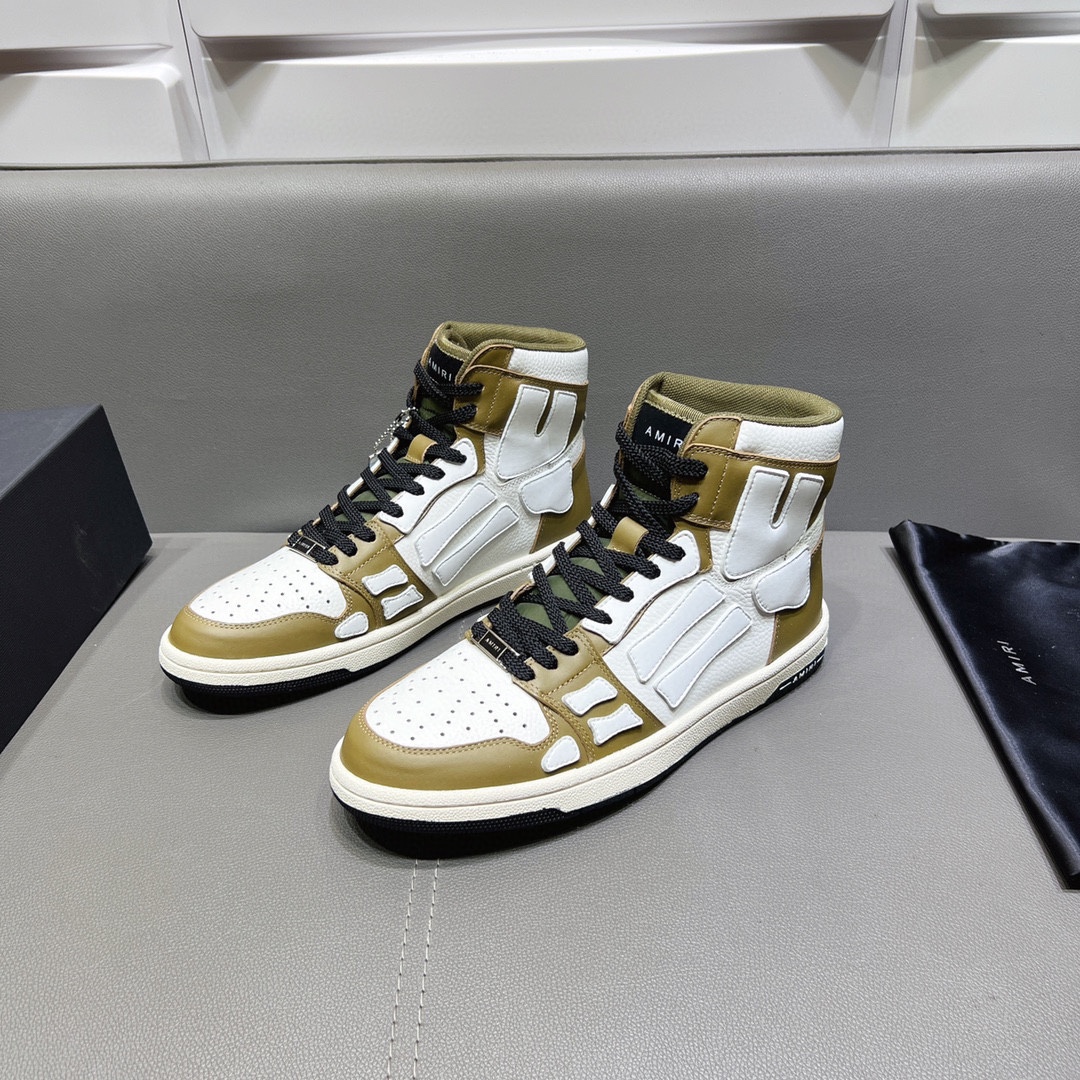 AMIRI SKELETON HIGH-SKEL TOP SNEAKERS