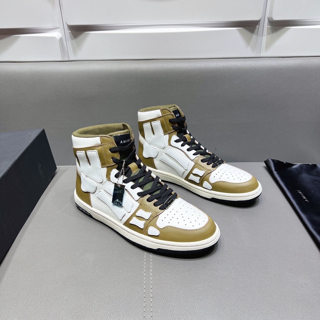 AMIRI SKELETON HIGH-SKEL TOP SNEAKERS