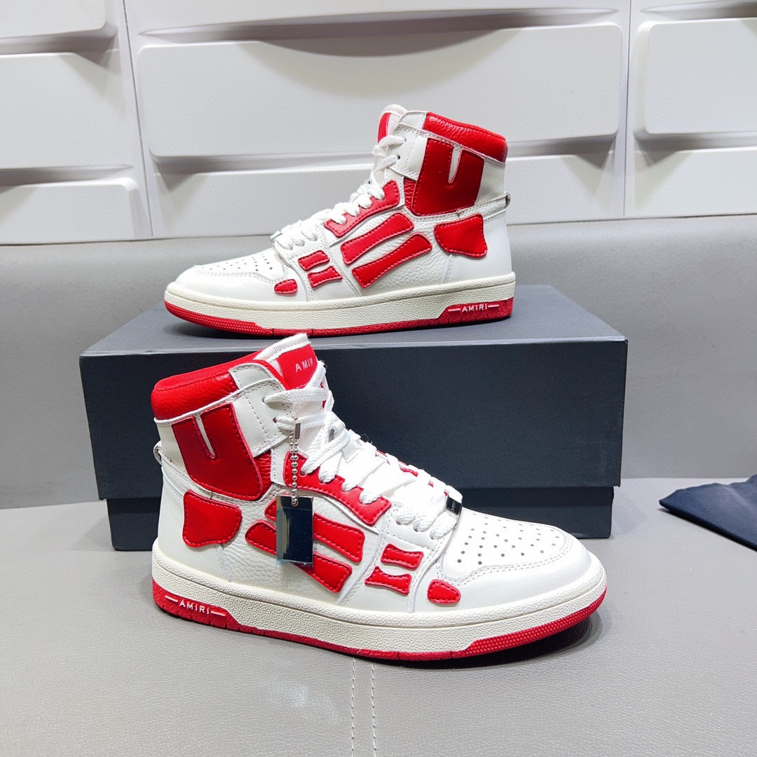 AMIRI SKELETON HIGH-SKEL TOP SNEAKERS