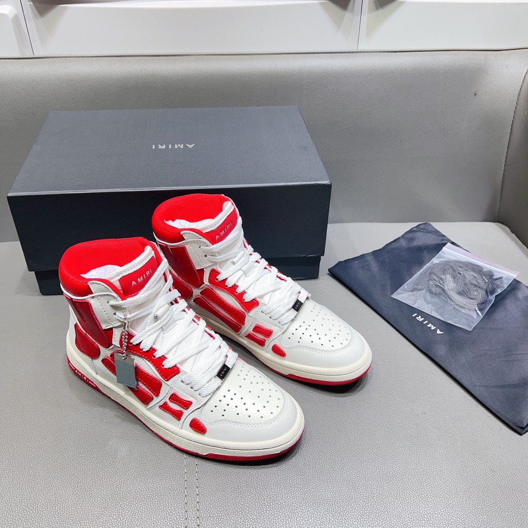 AMIRI SKELETON HIGH-SKEL TOP SNEAKERS