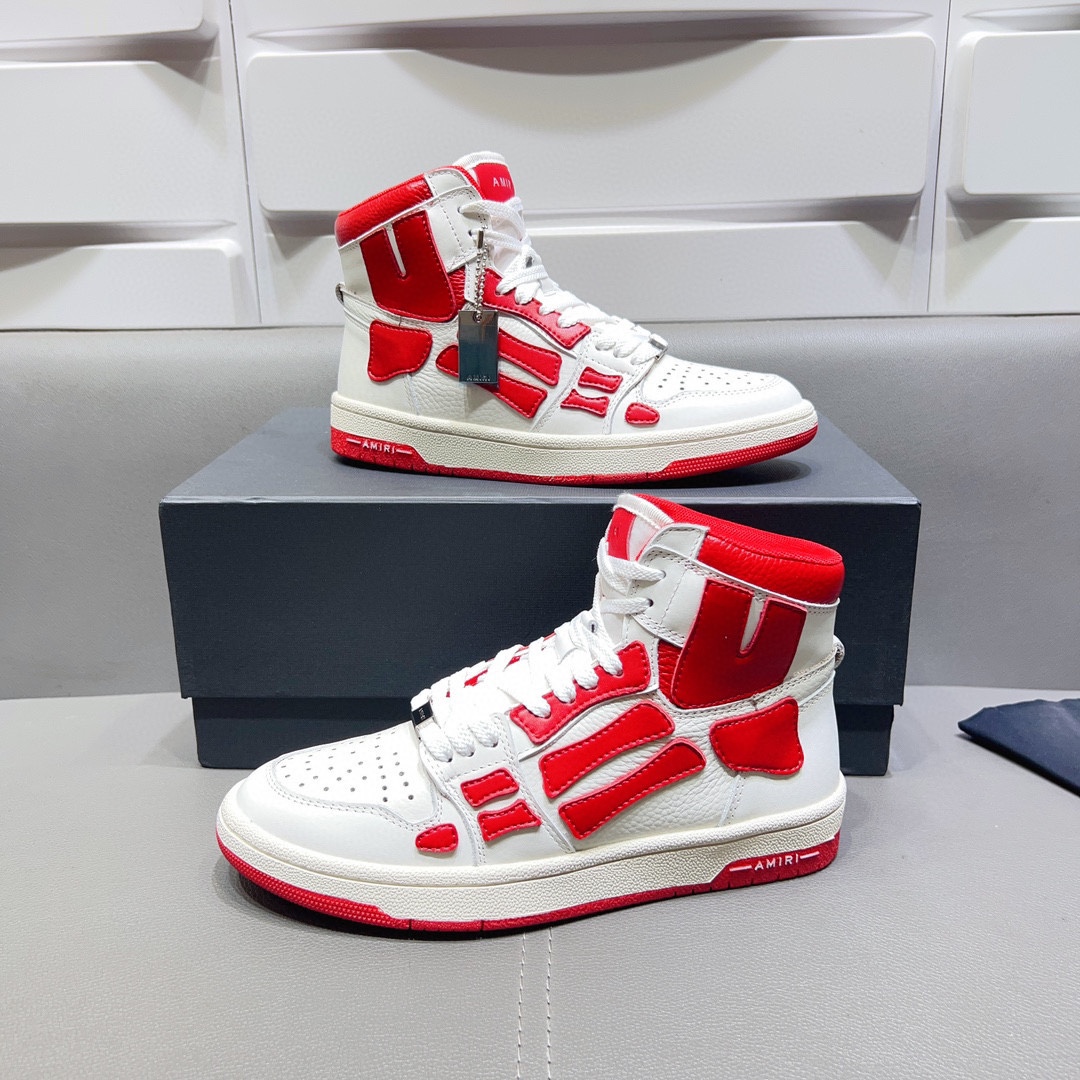 AMIRI SKELETON HIGH-SKEL TOP SNEAKERS