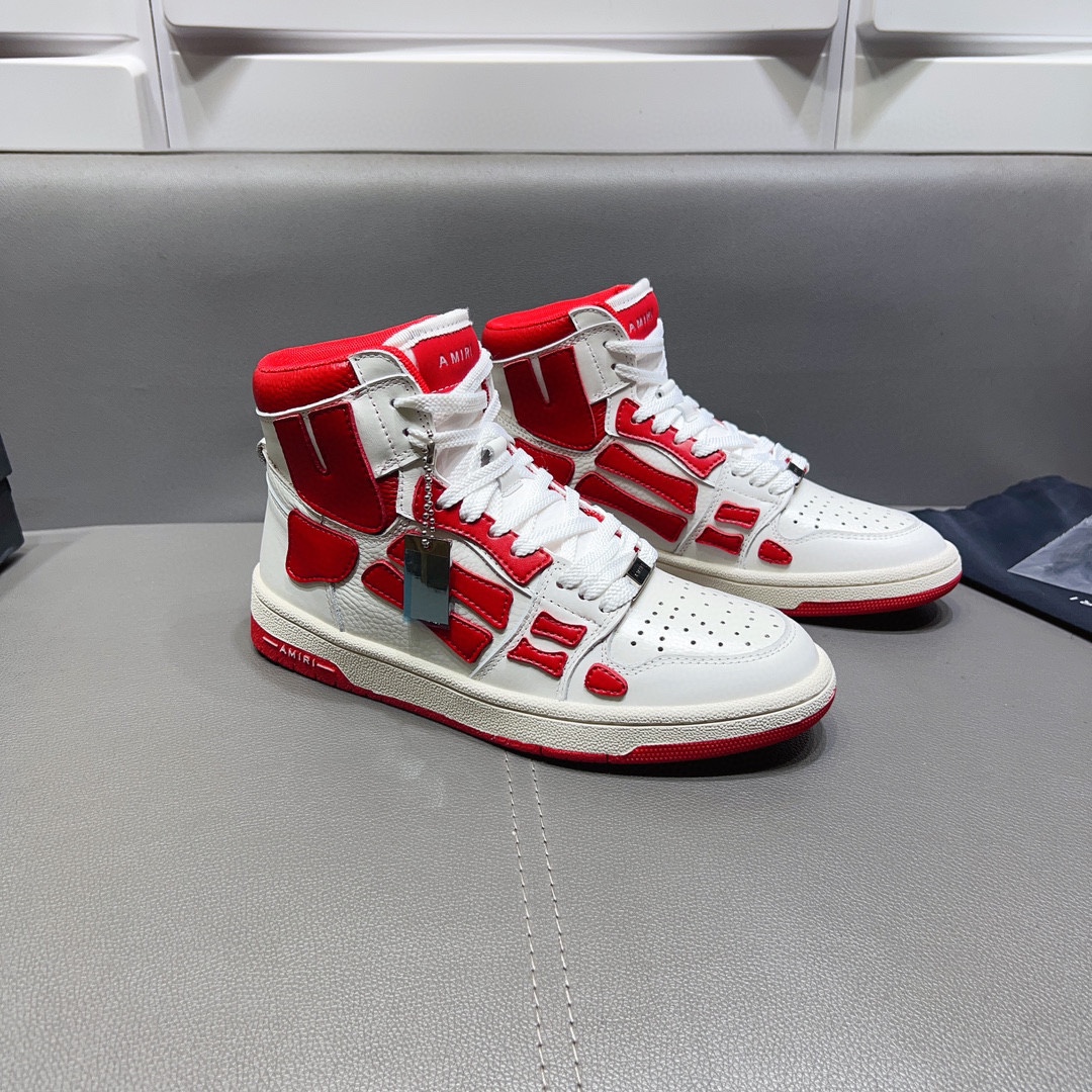 AMIRI SKELETON HIGH-SKEL TOP SNEAKERS