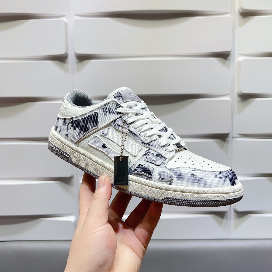 AMIRI SKELETON LOW-SKEL TOP SNEAKERS