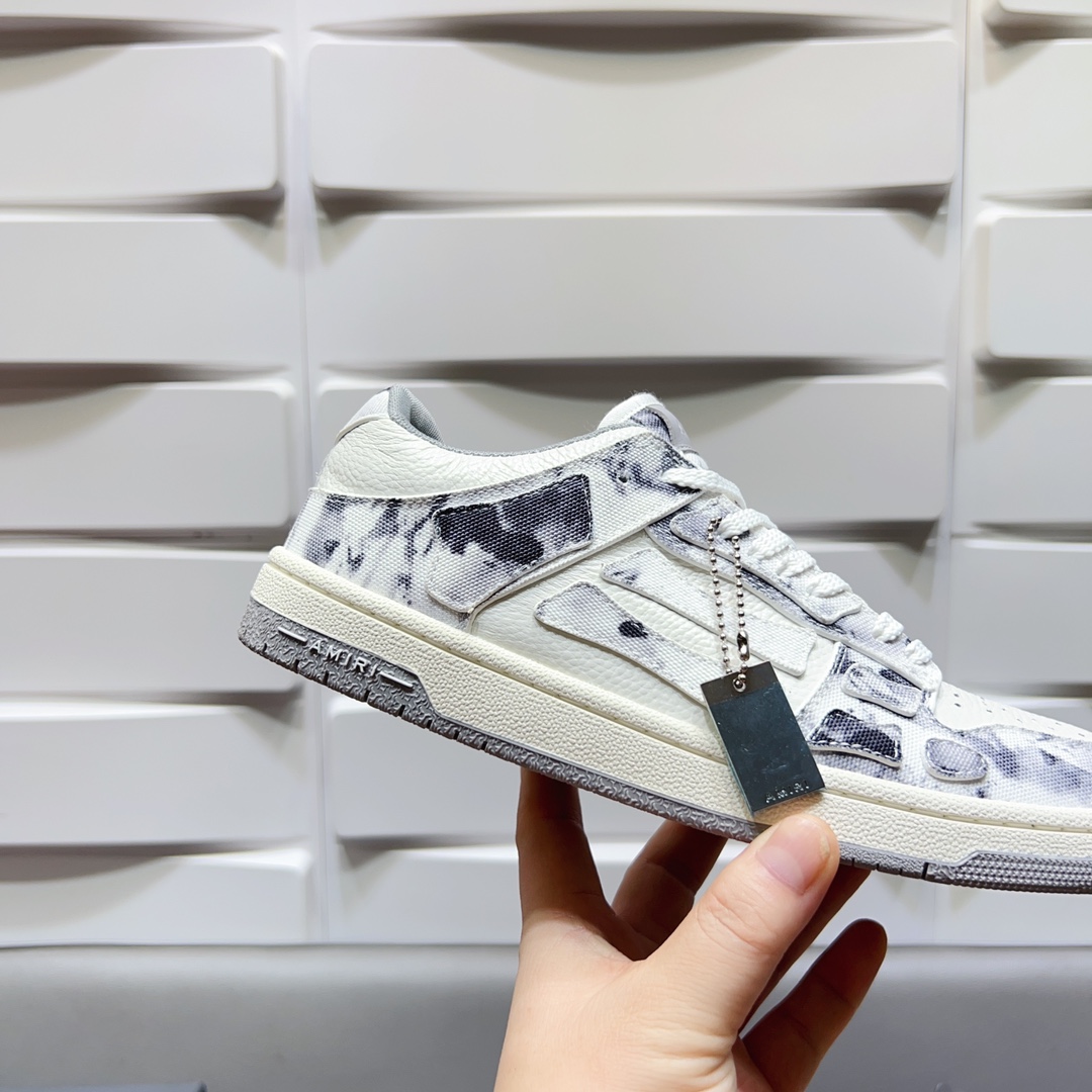 AMIRI SKELETON LOW-SKEL TOP SNEAKERS