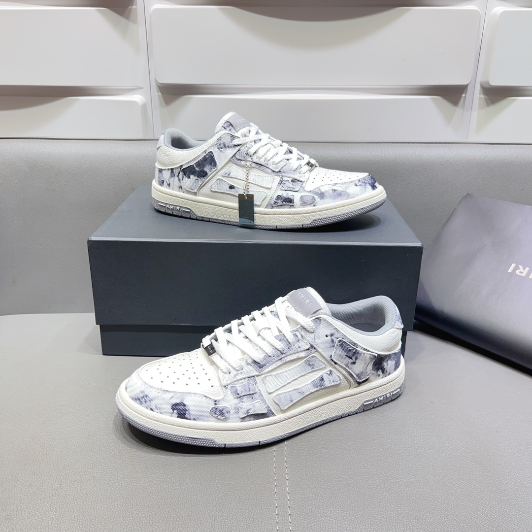 AMIRI SKELETON LOW-SKEL TOP SNEAKERS