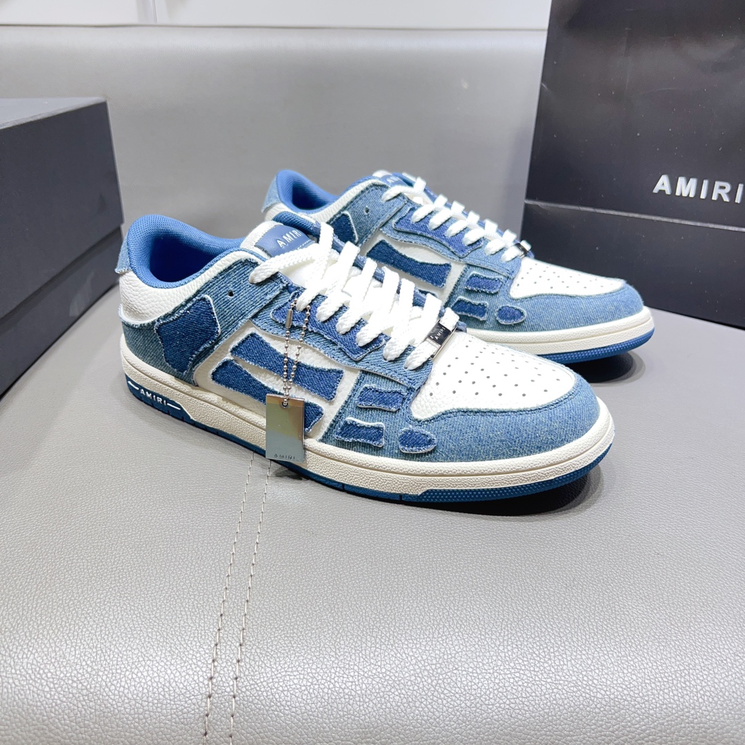 AMIRI SKELETON LOW-SKEL TOP SNEAKERS