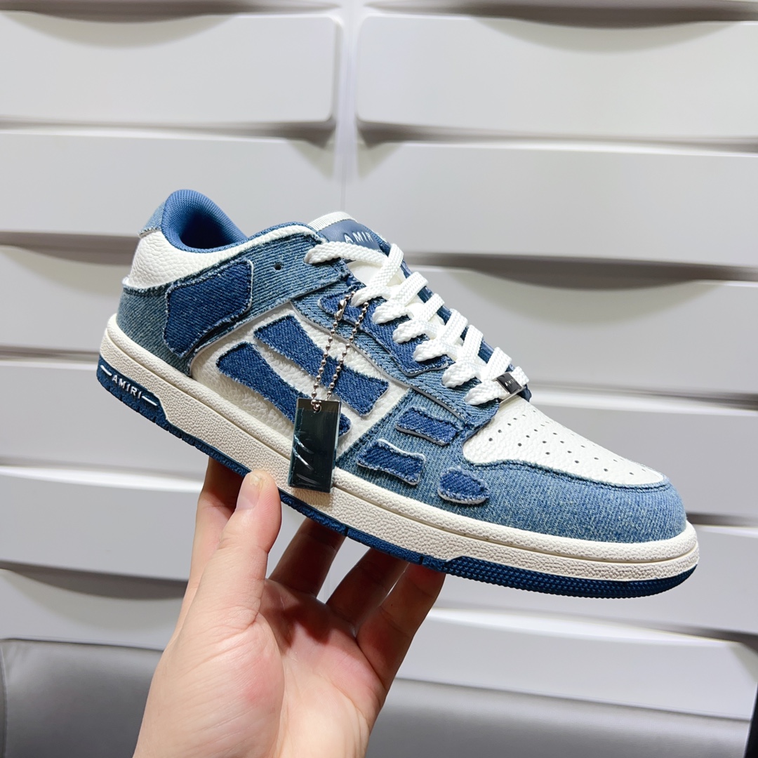 AMIRI SKELETON LOW-SKEL TOP SNEAKERS