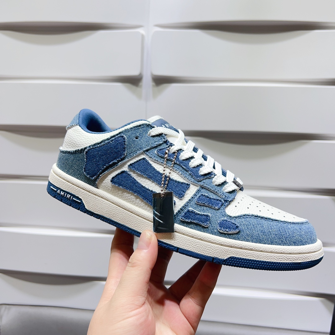 AMIRI SKELETON LOW-SKEL TOP SNEAKERS
